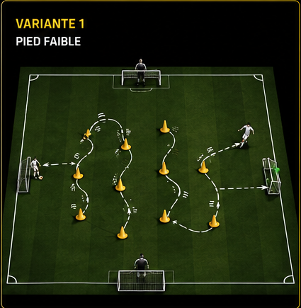 Variante pied faible
